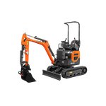 Graafmachine op rupsbanden 1.100kg